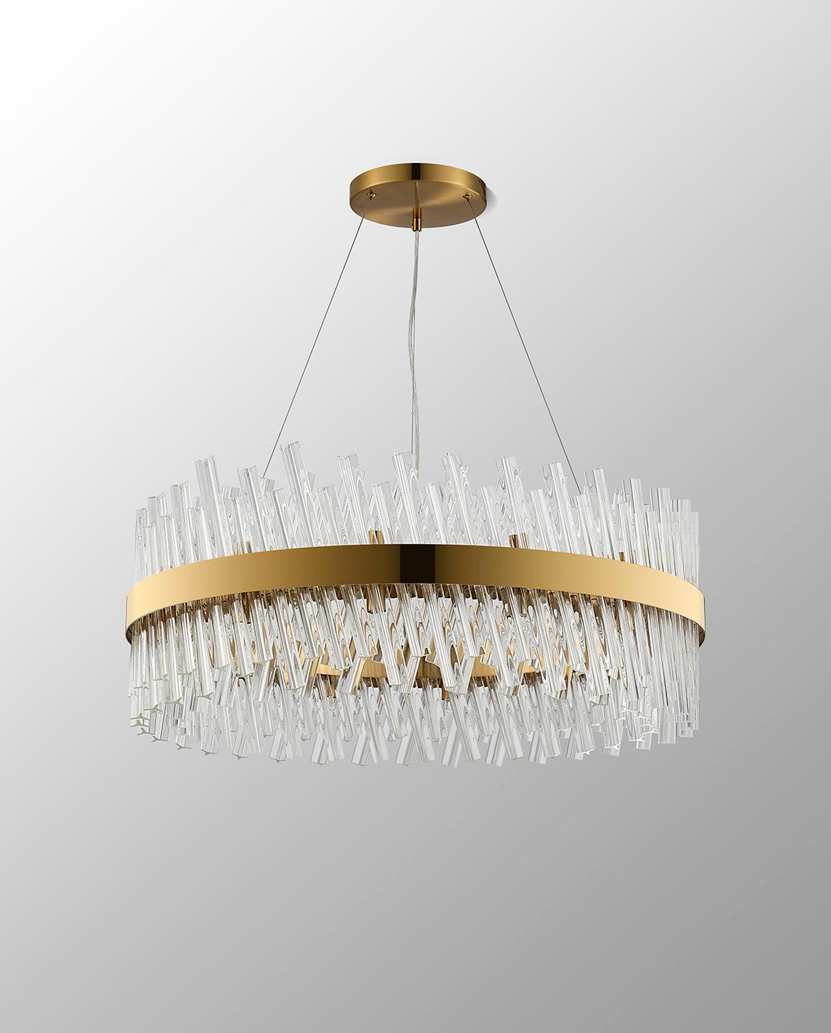 ORI2059BR_CL Orion 24 Light Ceiling Pendant Brass_Clear