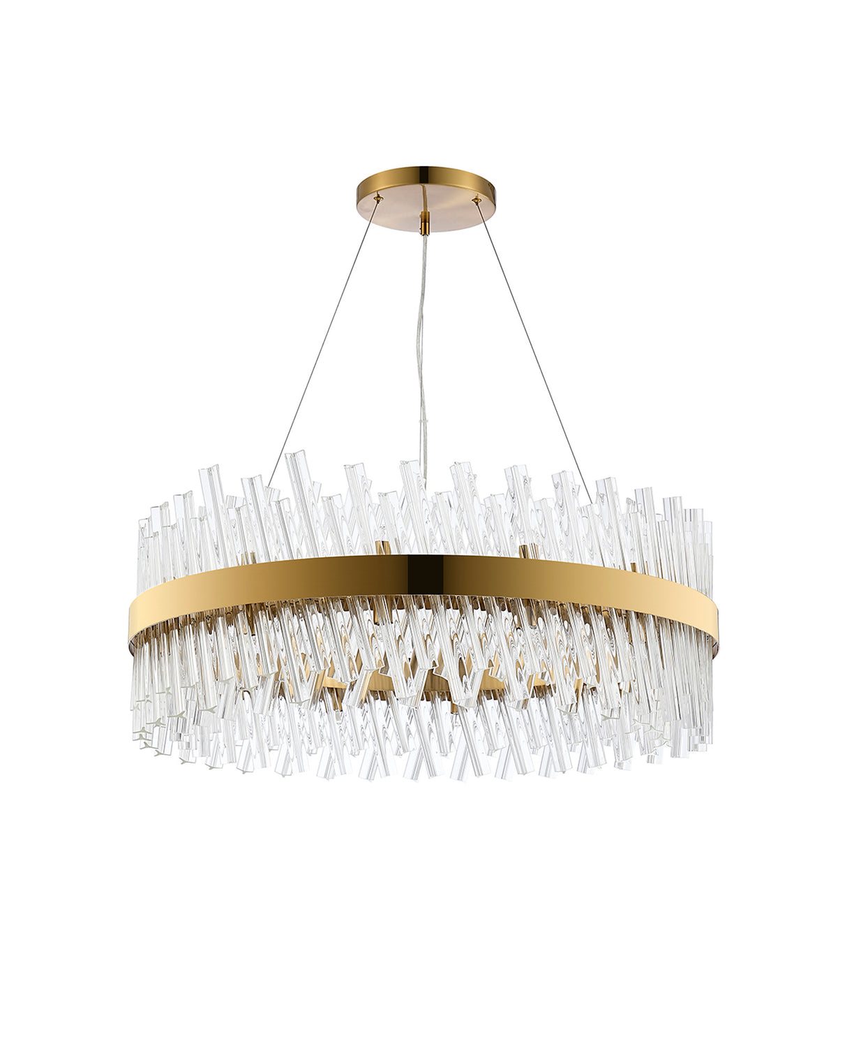 ORI2059BR_CL Orion 24 Light Ceiling Pendant Brass_Clear