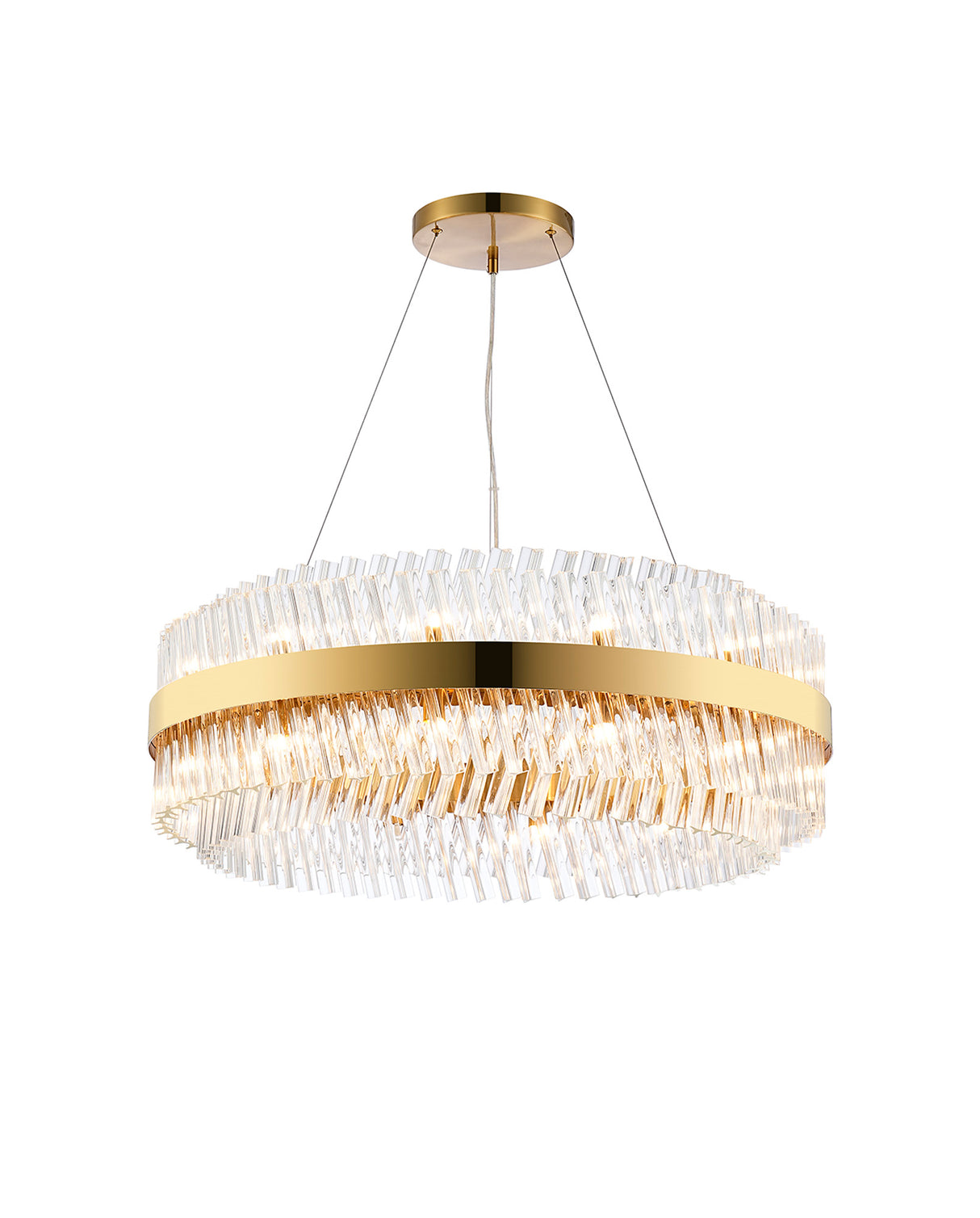 ORI2059BR_CL Orion 24 Light Ceiling Pendant Brass_Clear