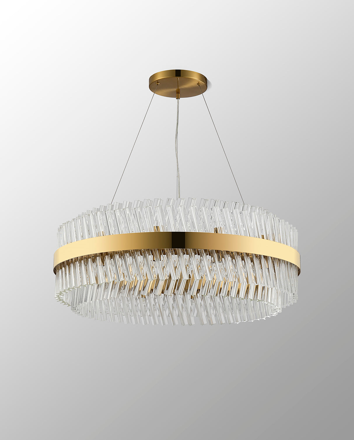 ORI2059BR_CL Orion 24 Light Ceiling Pendant Brass_Clear