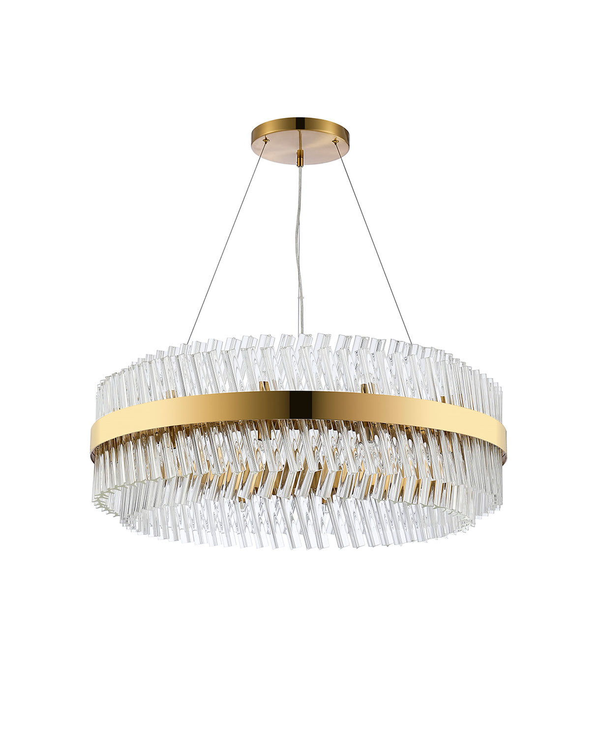 ORI2059BR_CL Orion 24 Light Ceiling Pendant Brass_Clear