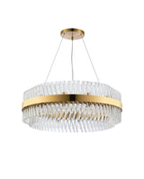 ORI2059BR_CL Orion 24 Light Ceiling Pendant Brass_Clear