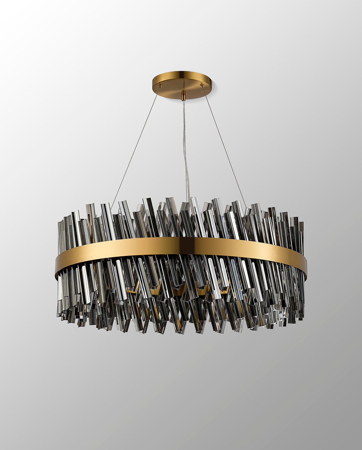 ORI2059BR_SM Orion 24 Light Ceiling Pendant Brass_Smoked