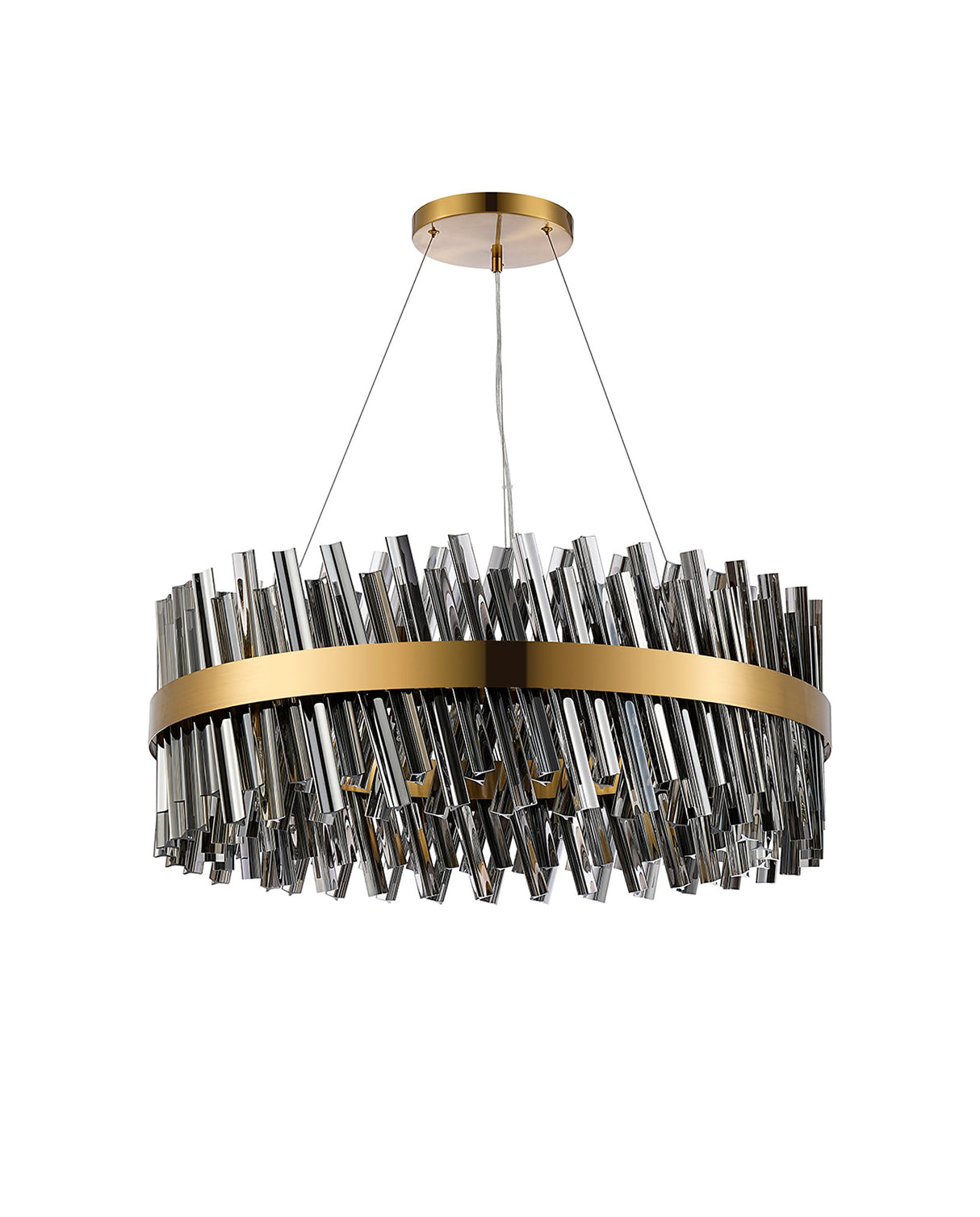 ORI2059BR_SM Orion 24 Light Ceiling Pendant Brass_Smoked