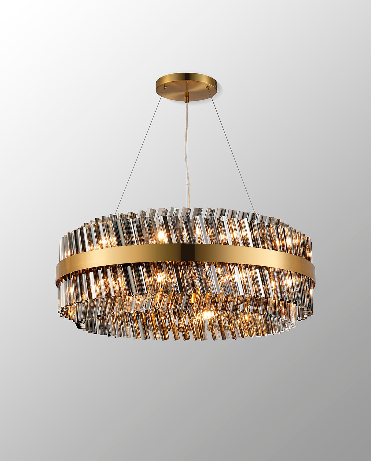 ORI2059BR_SM Orion 24 Light Ceiling Pendant Brass_Smoked