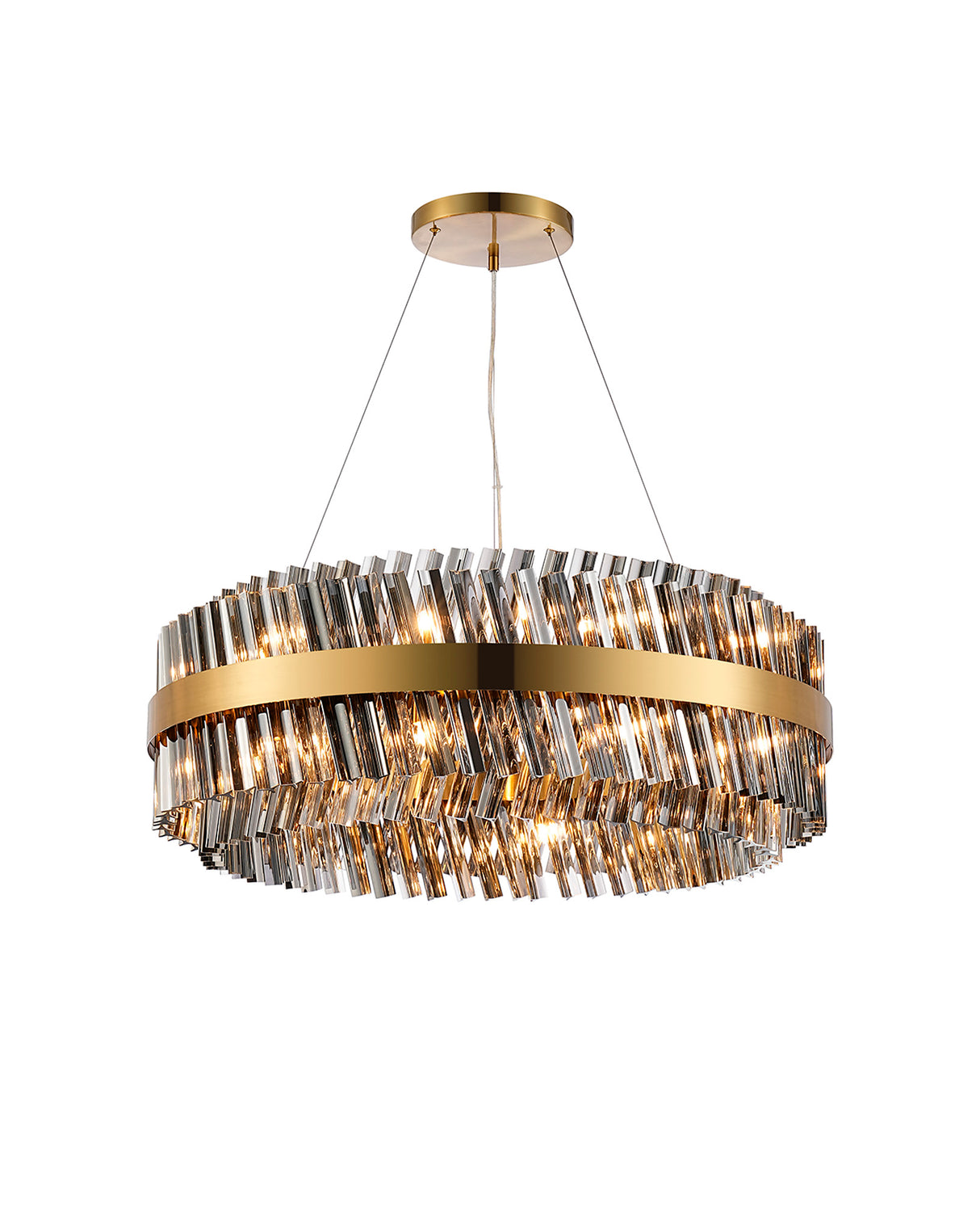 ORI2059BR_SM Orion 24 Light Ceiling Pendant Brass_Smoked