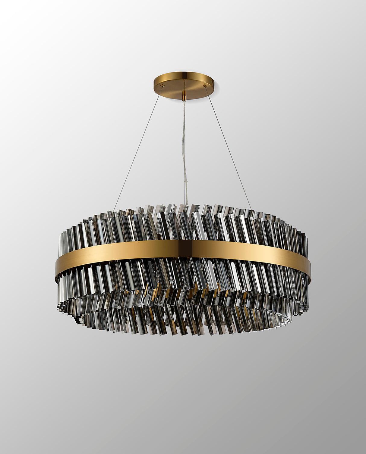 ORI2059BR_SM Orion 24 Light Ceiling Pendant Brass_Smoked