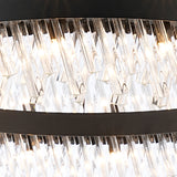 ORI4059BL_CL Orion 32 Light Ceiling Pendant Satin Black_Clear