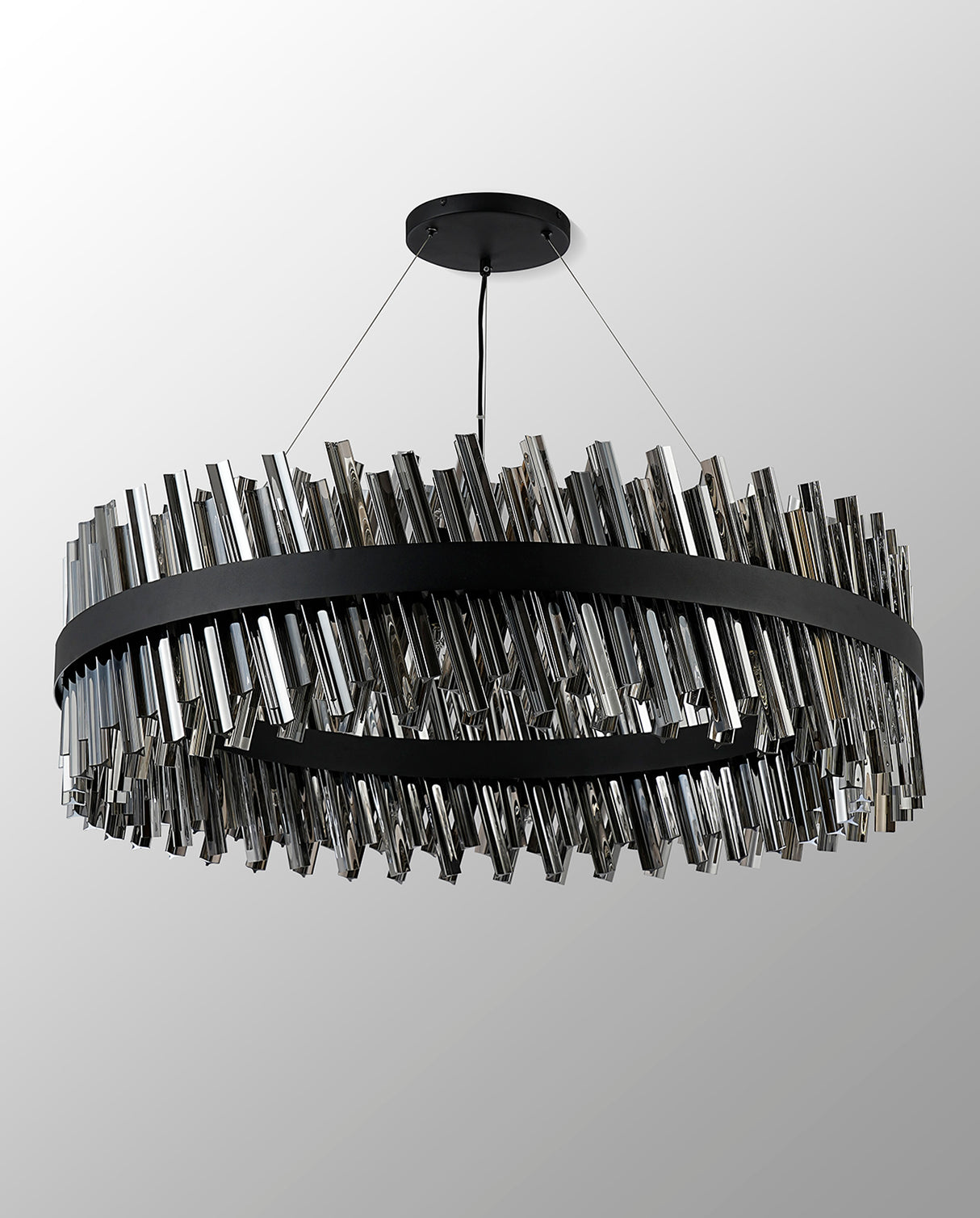 ORI4059BL_SM Orion 32 Light Ceiling Pendant Satin Black_Smoked