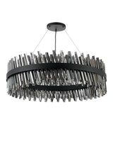 ORI4059BL_SM Orion 32 Light Ceiling Pendant Satin Black_Smoked