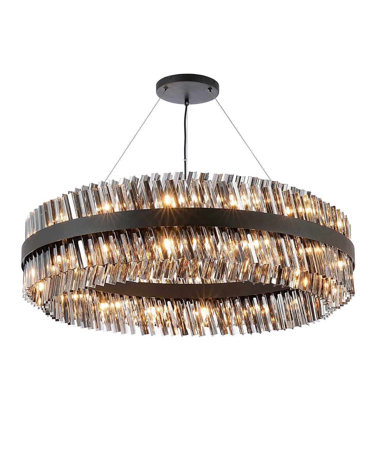 ORI4059BL_SM Orion 32 Light Ceiling Pendant Satin Black_Smoked