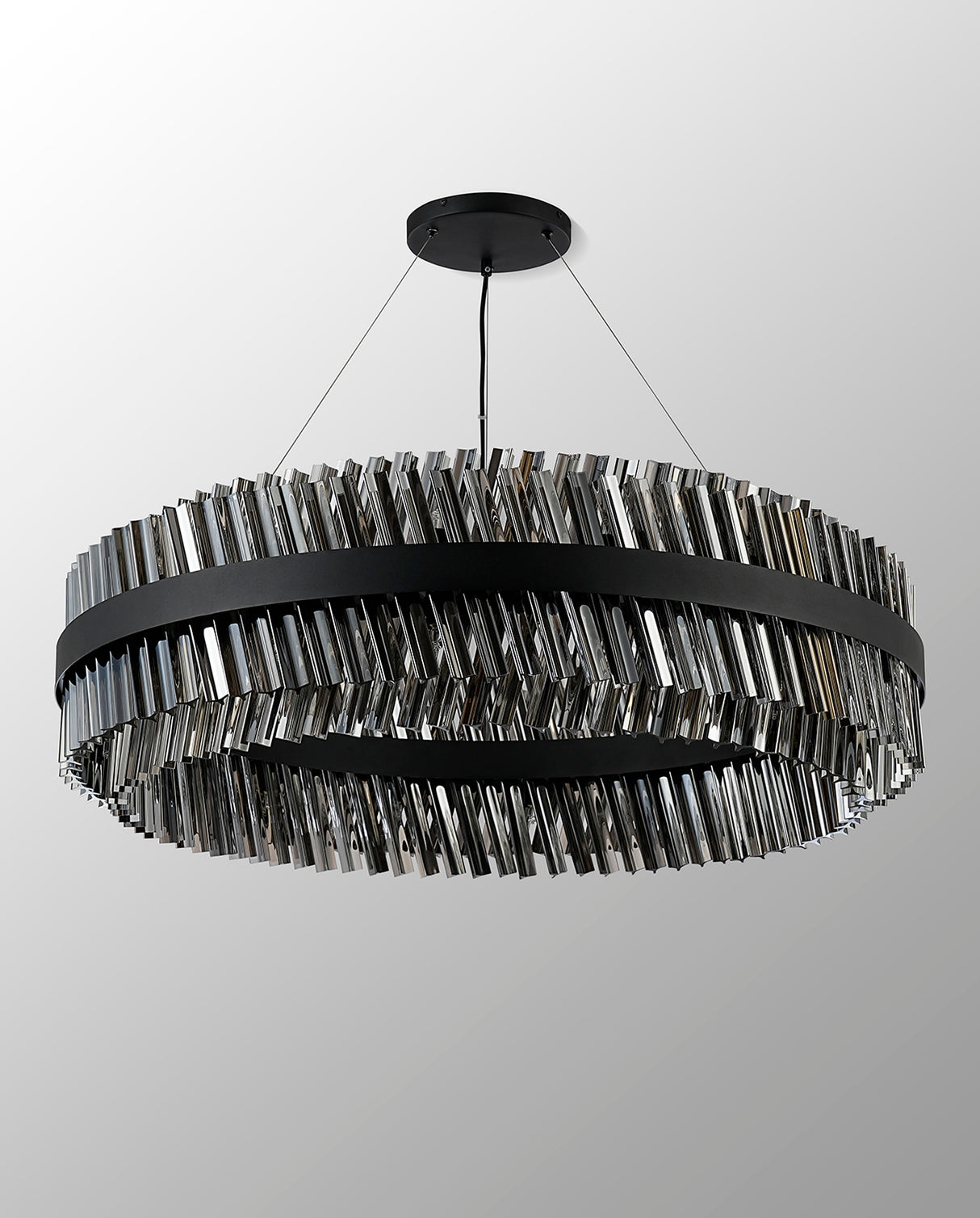 ORI4059BL_SM Orion 32 Light Ceiling Pendant Satin Black_Smoked