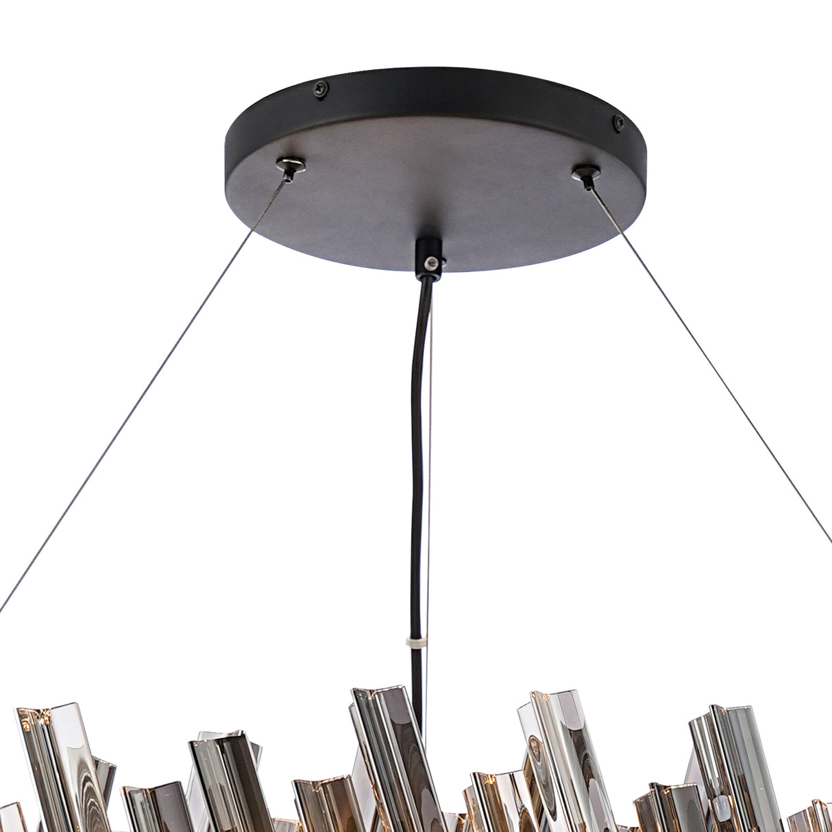 ORI4059BL_SM Orion 32 Light Ceiling Pendant Satin Black_Smoked