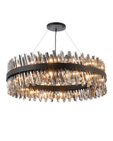 ORI4059BL_SM Orion 32 Light Ceiling Pendant Satin Black_Smoked