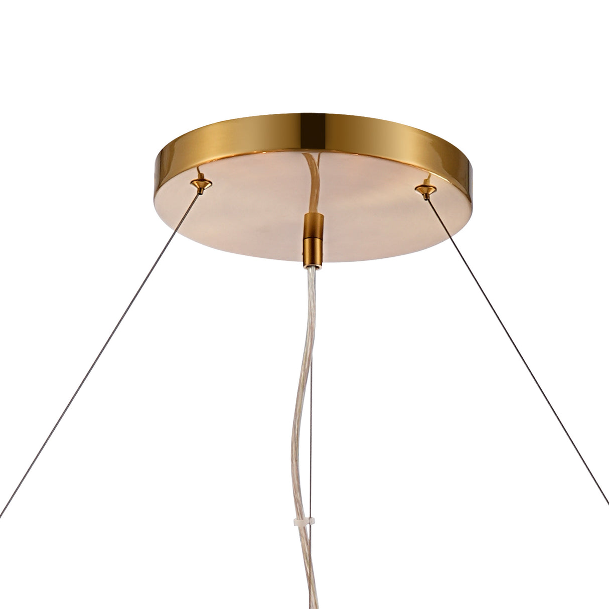 ORI4059BR_AM Orion 32 Light Ceiling Pendant Brass_Amber