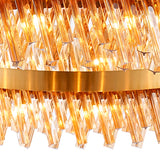 ORI4059BR_AM Orion 32 Light Ceiling Pendant Brass_Amber