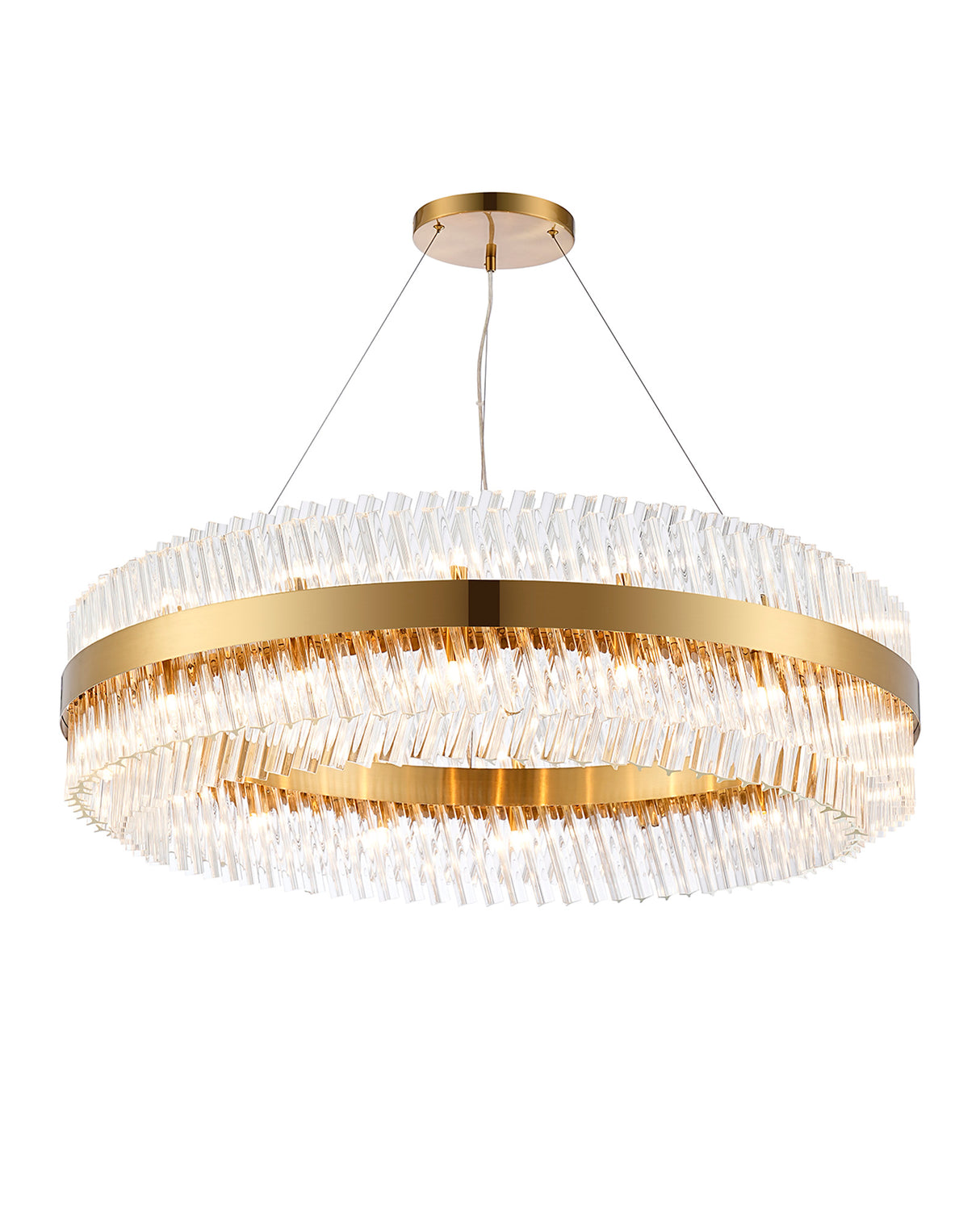 ORI4059BR_CL Orion 32 Light Ceiling Pendant Brass_Clear