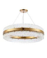 ORI4059BR_CL Orion 32 Light Ceiling Pendant Brass_Clear