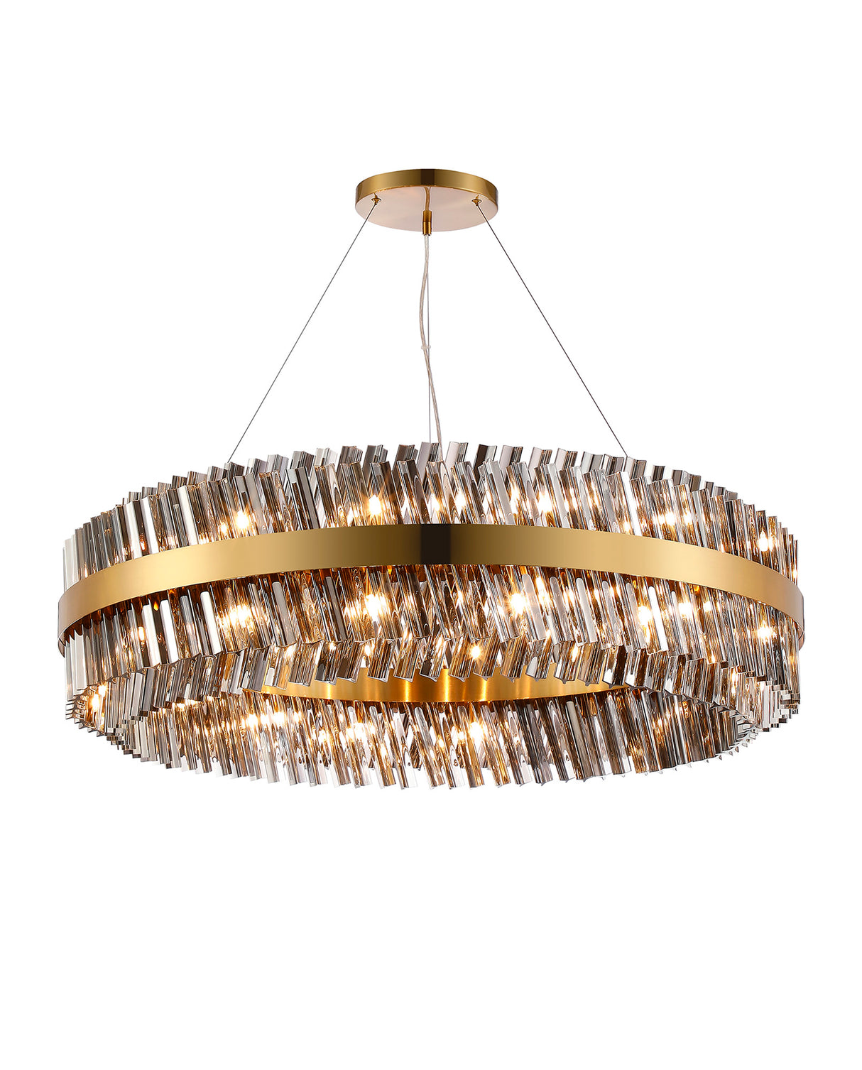 ORI4059BR_SM Orion 32 Light Ceiling Pendant Brass_Smoked