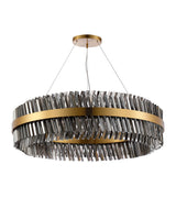 ORI4059BR_SM Orion 32 Light Ceiling Pendant Brass_Smoked