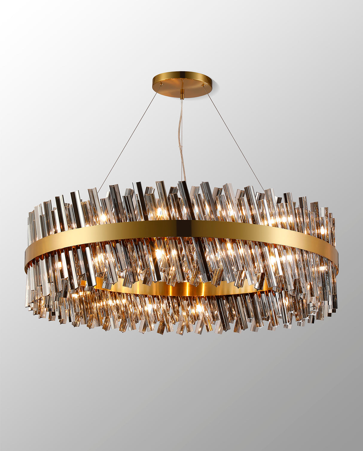 ORI4059BR_SM Orion 32 Light Ceiling Pendant Brass_Smoked