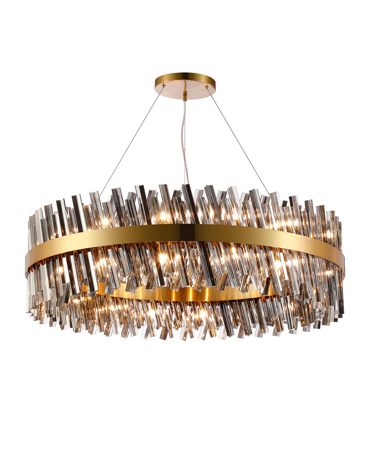 ORI4059BR_SM Orion 32 Light Ceiling Pendant Brass_Smoked