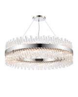 ORI4059PN_CL Orion 32 Light Ceiling Pendant Polished Nickel_Clear