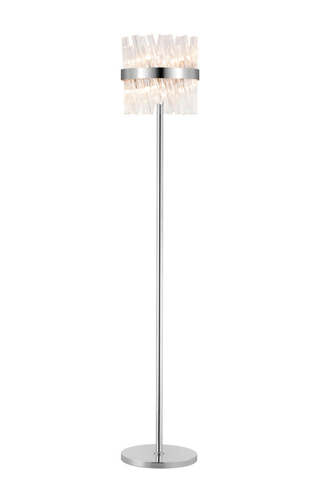 ORI4159PN_CL Orion 8 Light Floor Lamp Polished Nickel_Clear