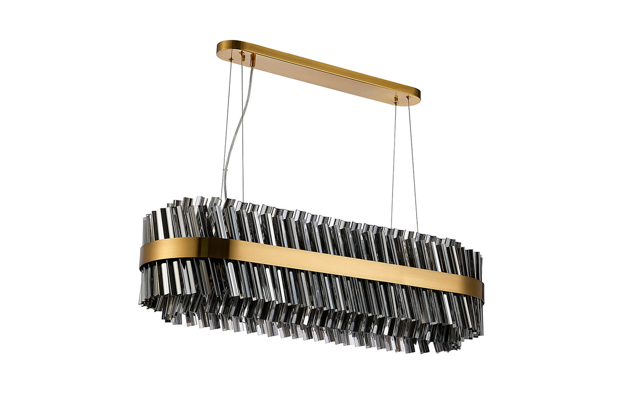 ORI6059BR_SM Orion 24 Light Ceiling Pendant Brass_Smoked