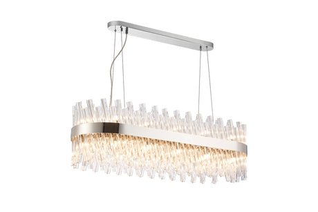 ORI6059PN_CL Orion 24 Light Ceiling Pendant Polished Nickel_Clear