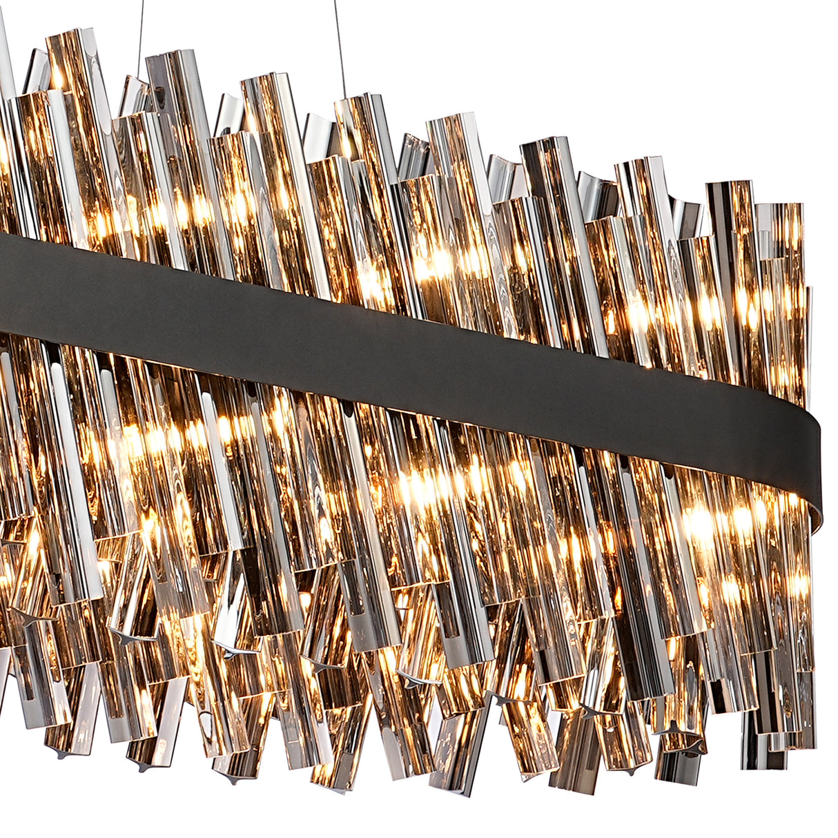 ORI8059BL_SM Orion 36 Light Ceiling Pendant Satin Black_Smoked