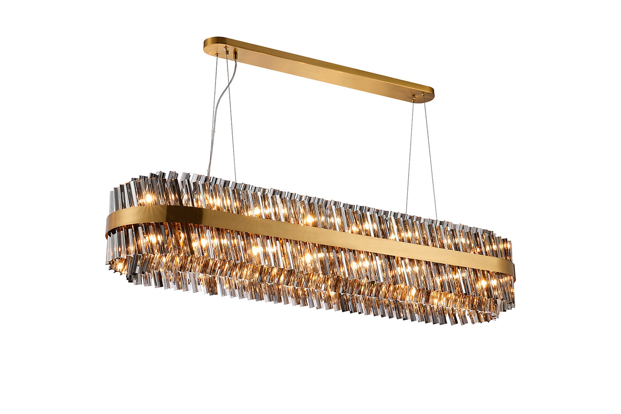 ORI8059BR_SM Orion 36 Light Ceiling Pendant Brass_Smoked