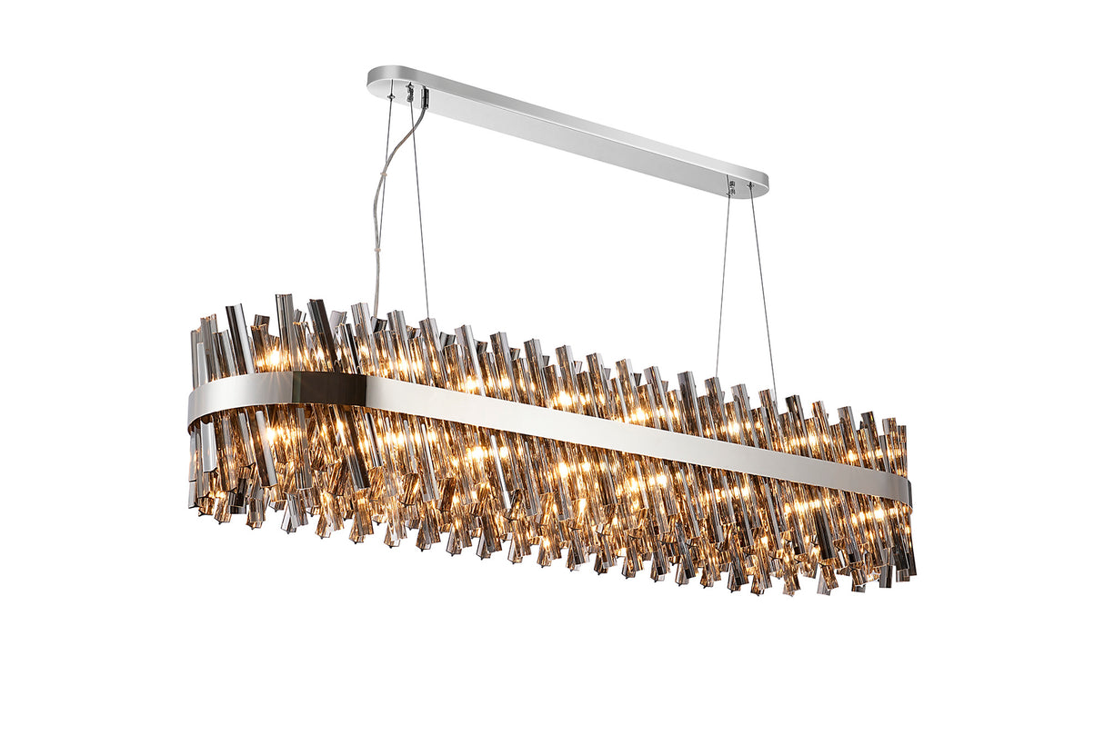 ORI8059PN_SM Orion 36 Light Ceiling Pendant Polished Nickel_Smoked