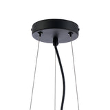 ORI8949BL_AM Orion 10 Light Ceiling Pendant Satin Black_Amber