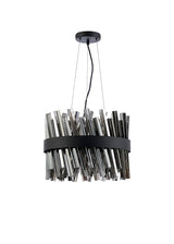 ORI8949BL_SM Orion 10 Light Ceiling Pendant Satin Black_Smoked