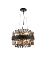 ORI8949BL_SM Orion 10 Light Ceiling Pendant Satin Black_Smoked