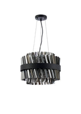 ORI8949BL_SM Orion 10 Light Ceiling Pendant Satin Black_Smoked