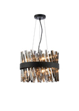 ORI6459BL_SM Orion 6 Light Ceiling Pendant Satin Black_Smoked