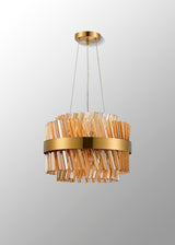 ORI8949BR_AM Orion 10 Light Ceiling Pendant Brass_Amber