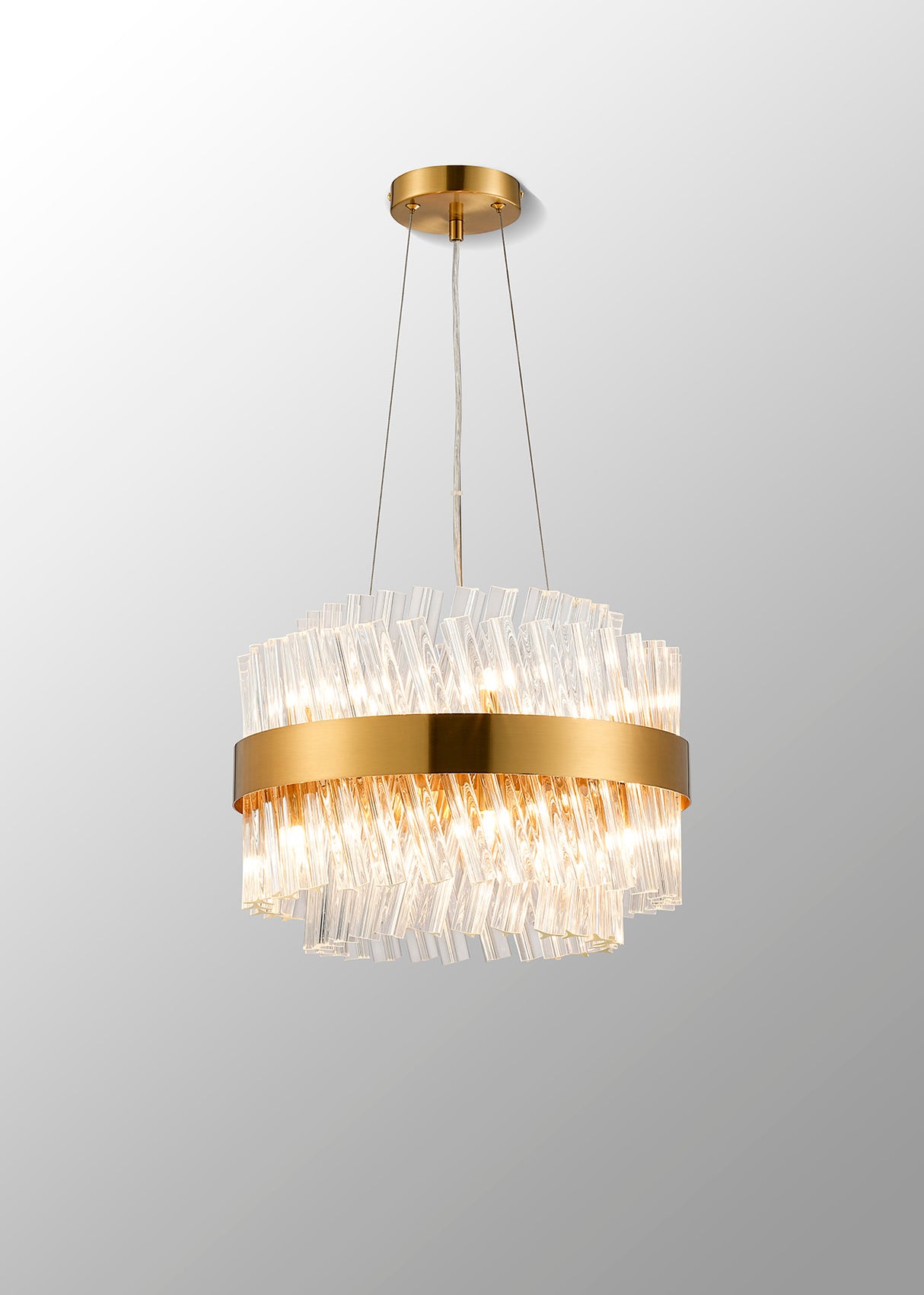 ORI8949BR_CL Orion 10 Light Ceiling Pendant Brass_Clear