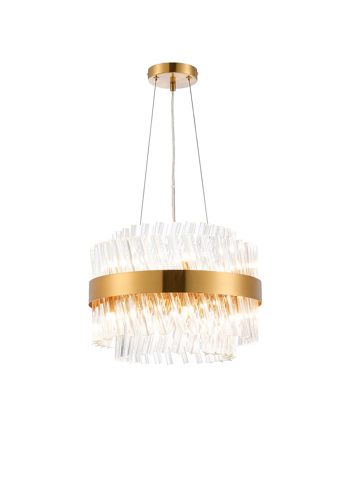 ORI8949BR_CL Orion 10 Light Ceiling Pendant Brass_Clear