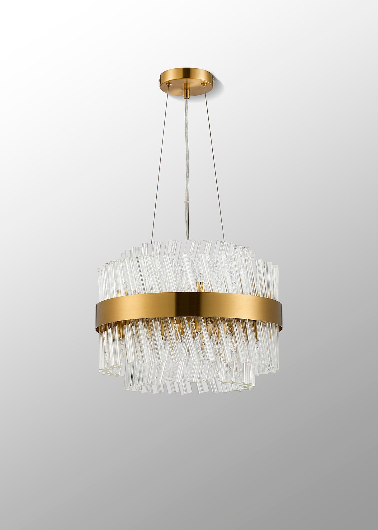 ORI8949BR_CL Orion 10 Light Ceiling Pendant Brass_Clear