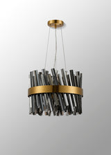 ORI8949BR_SM Orion 10 Light Ceiling Pendant Brass_Smoked