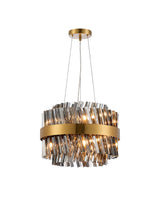 ORI8949BR_SM Orion 10 Light Ceiling Pendant Brass_Smoked