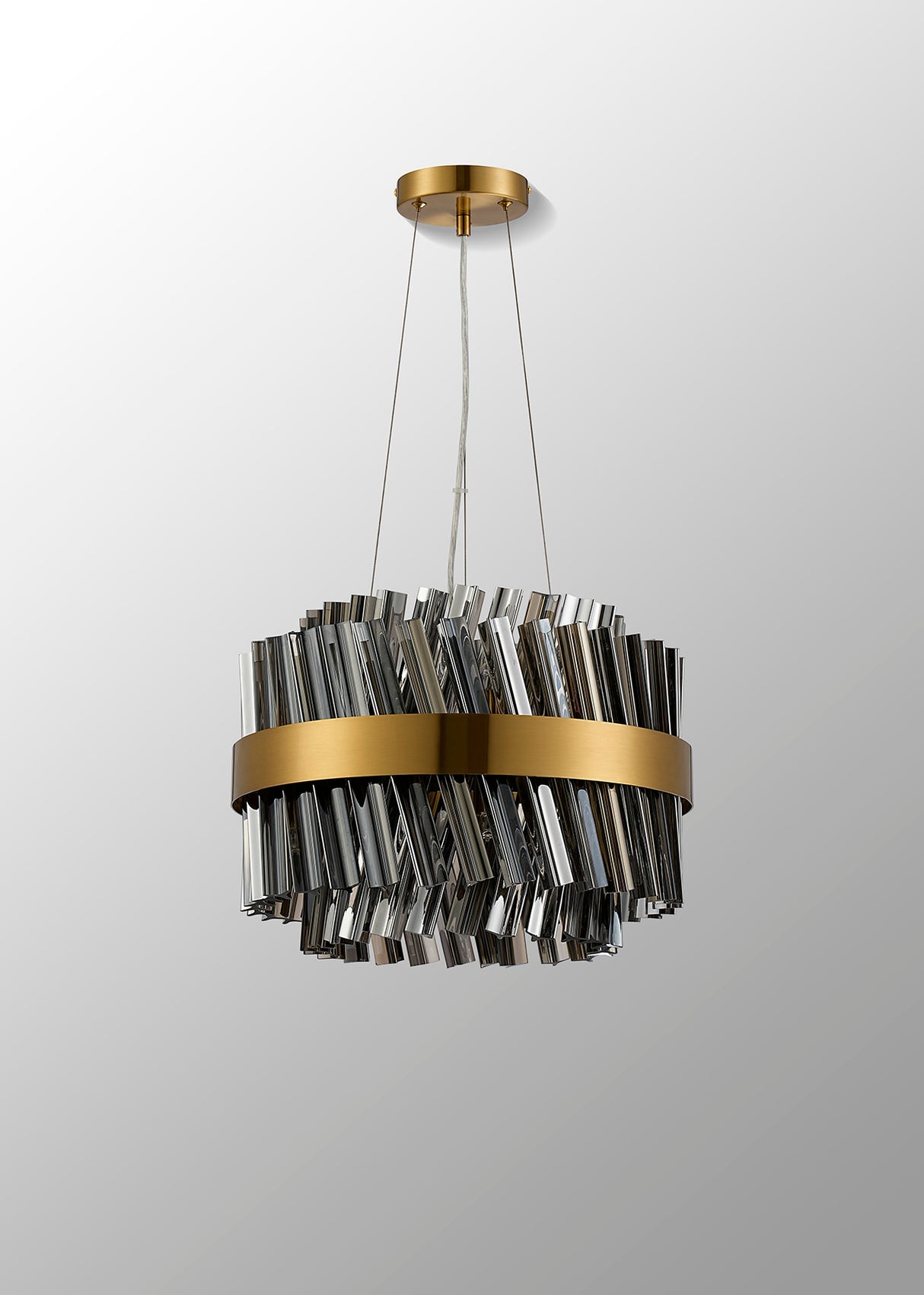 ORI8949BR_SM Orion 10 Light Ceiling Pendant Brass_Smoked