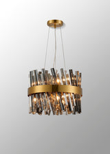 ORI6459BR_SM Orion 6 Light Ceiling Pendant Brass_Smoked