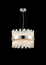 ORI8949PN_CL Orion 10 Light Ceiling Pendant Polished Nickel_Clear