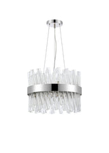 ORI8949PN_CL Orion 10 Light Ceiling Pendant Polished Nickel_Clear