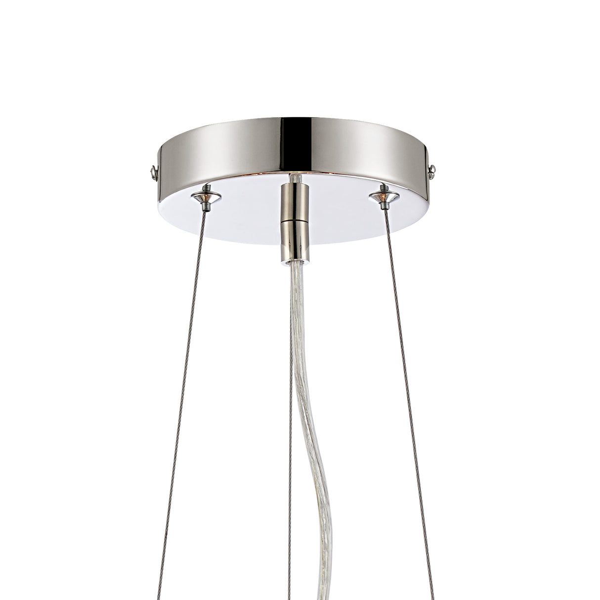 ORI8949PN_CL Orion 10 Light Ceiling Pendant Polished Nickel_Clear