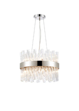 ORI8949PN_CL Orion 10 Light Ceiling Pendant Polished Nickel_Clear